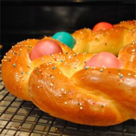 Braided Easter Egg Bread