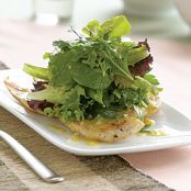 Sautéed Chicken Paillards with Herb Salad & White Balsamic Vinaigrette