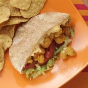 Cajun Popcorn Shrimp Sandwiches