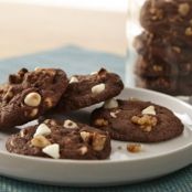 Chocolate White Chocolate Mint Cookies Recipe