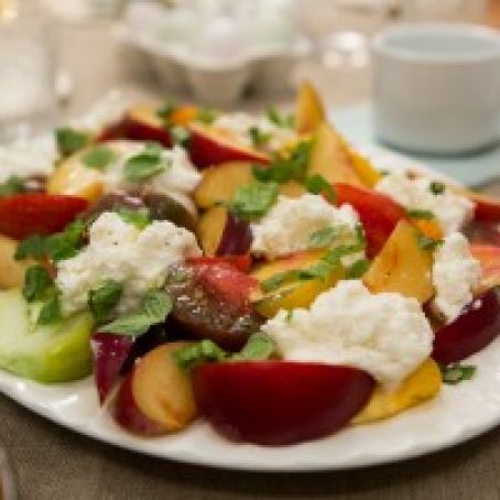 Plum Caprese Salad