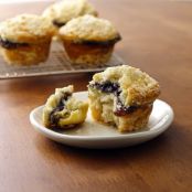 Blueberry-Almond Crème Muffins