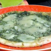 Grilled Flatbread with Asparagus Pesto and Fontina