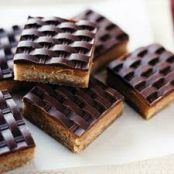 Chocolate Peanut Butter Shortbread Squares
