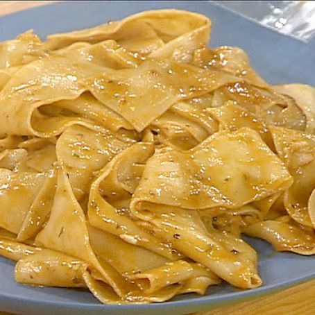 Chicken Marvalasala and Pappardelle with Rosemary Gravy