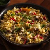 No Bake Cheesy Skillet Lasagna