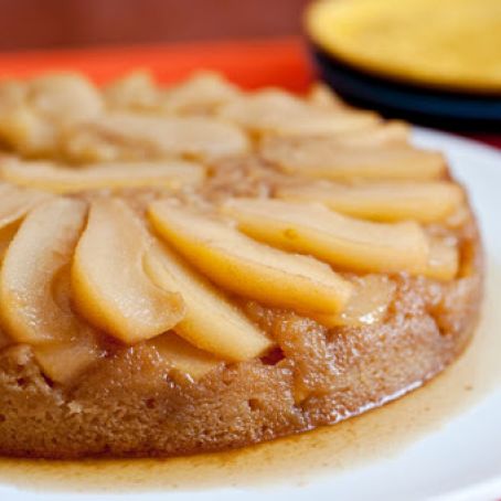 Maple Pear Upside-Down Cake