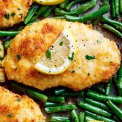 Lemon Parmesan Chicken Sheetpan Dinner