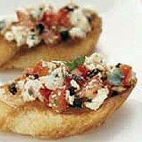 Basil & Tomato Feta Bruschetta
