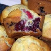 Peach Melba Muffins