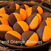 BLACK AND ORANGE COOKIES