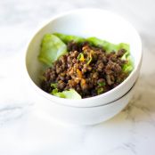 ORANGE BEEF GLAZED LETTUCE WRAPS