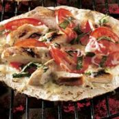 Grilled Chicken Margherita pizza (Healthified)