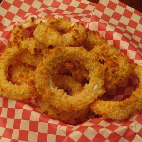 Onion Rings - Baked with Bread Crumbs