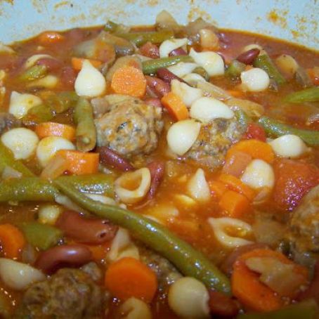 Mini Meatball Minestrone