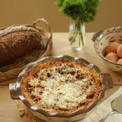 Veggie Quiche with Hash Brown Crust