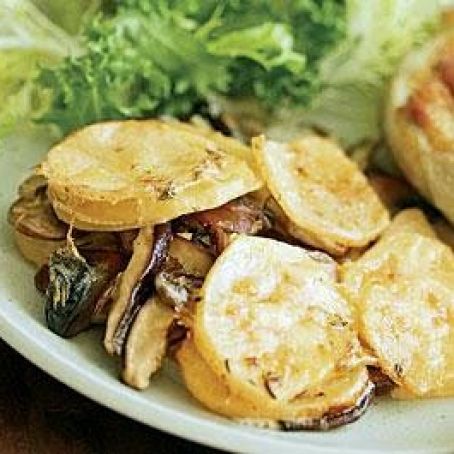 Mushroom & Potato Gratin
