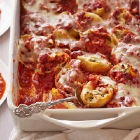 Turkey and Artichoke Stuffed Shells with Arrabbiata Sauce (Giada)