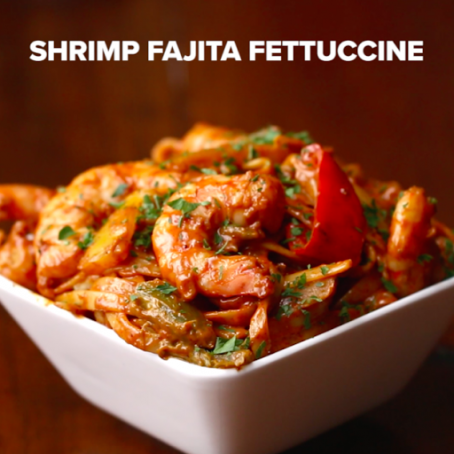 Shrimp Fajita Fettuccine