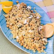 ORZO SALAD w/CHICK PEAS & GOAT CHEESE