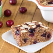 Cherry Pie Oatmeal Bake