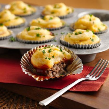 Meat Loaf and Potato Cupcakes