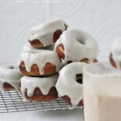 Vanilla Poppy Seed Donuts With A Vanilla Bean, Lemon Glaze (grain/dairy free)