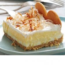 Layered Coconut Cream Cheesecake