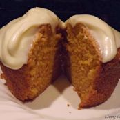 Carrot Muffins with Vanilla Icing