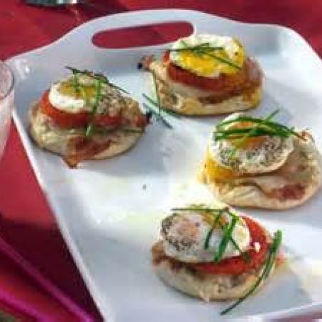 Ham, Egg and Cheese Sandwich on English Muffin