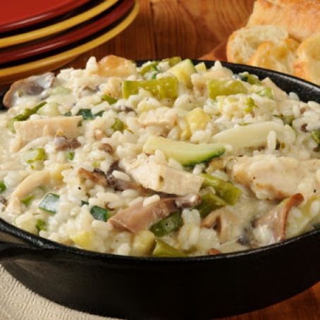 One-Pot Veggie & Chicken Risotto