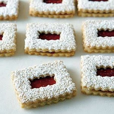 Raspberry Linzer Cookies