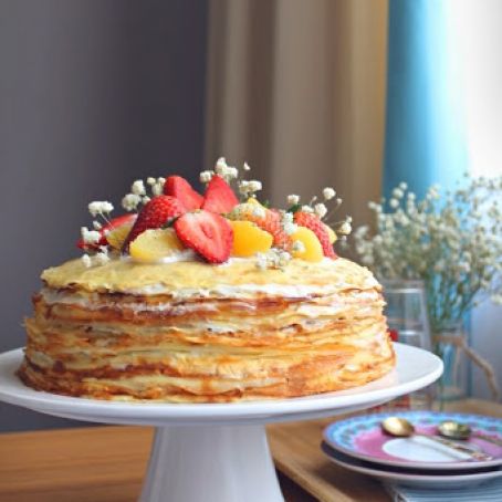 Vanilla Bean Crepe Cake