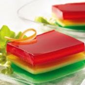 Yogurt-Gelatin Ribbon Salad