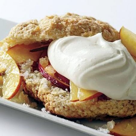 PEACH & GINGERCREAM SHORTCAKES