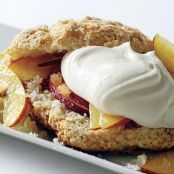 PEACH & GINGERCREAM SHORTCAKES