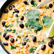 Crockpot Mexican Street Corn & Chicken Chowder
