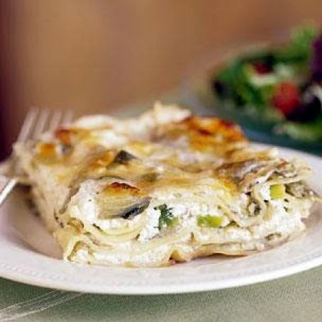 Artichoke and Leek Lasagna