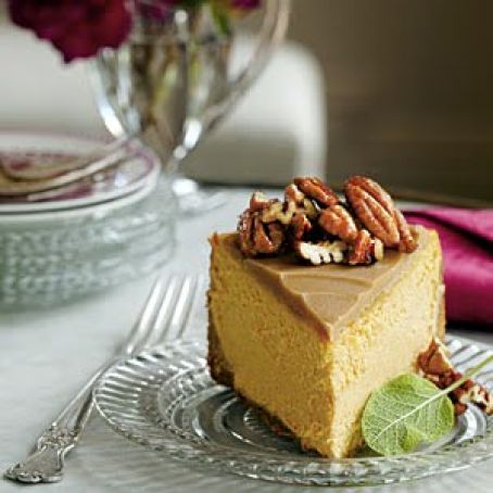 Pumpkin Pecan Cheesecake