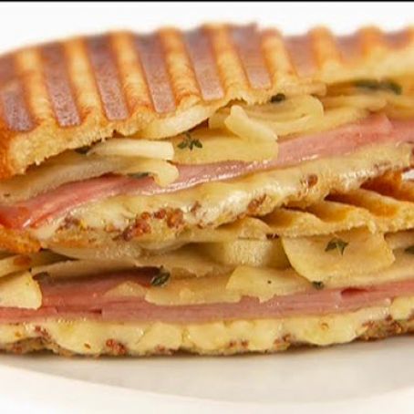 Ham, Gruyere and Apple Panini