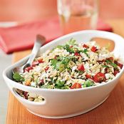 Chicken-Orzo Salad with Goat Cheese
