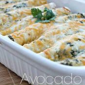 Avocado Chicken Enchiladas