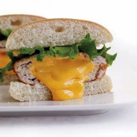 Cheddar-Stuffed Turkey Burgers