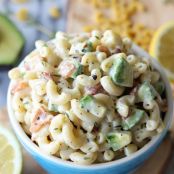 Bacon and Avocado Macaroni Salad
