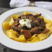 Beef Stroganoff w/ Creme Fraiche