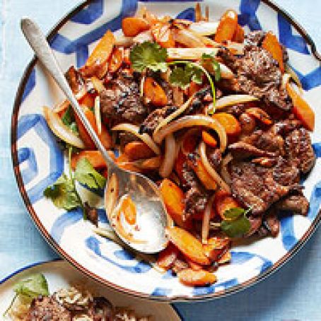 Spicy Lamb & Carrot Stir-Fry