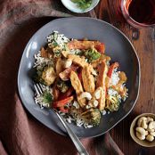Chicken Stir-Fry with Peanut Sauce