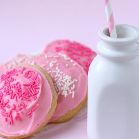 Soft Frosted Sugar Cookies