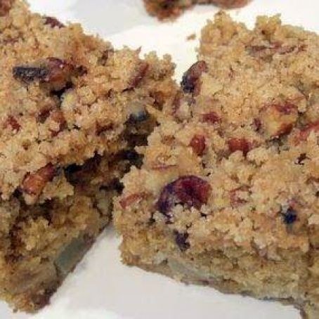 Pear Coffee Cake with Ginger Pecan Crunch Topping