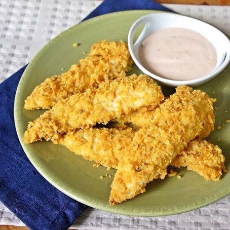 Frito Chicken Tenders with Buffalo Dip
